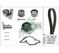 Pompa dell'acqua + kit cinghia di distribuzione INA 530 0480 30
