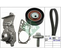 Schaeffler INA 530 0604 30 Pompa acqua + Kit cinghie dentate per DACIA,LADA,NISS