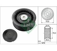 Schaeffler INA 532 0344 10 Galoppino/Guidacinghia, Cinghia Poly-V per BMW