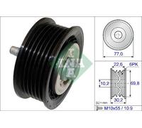Schaeffler INA 532 0700 10 Galoppino/Guidacinghia, Cinghia Poly-V per CHEVROLET,