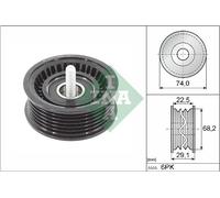 Schaeffler INA 532 0784 10 Galoppino/Guidacinghia, Cinghia Poly-V per BRABUS,MER