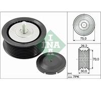 Puleggia di rinvio/guida, cinghia trapezoidale INA 532 0800 10