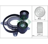 Schaeffler INA 534 0814 10 Tendicinghia, Cinghia Poly-V per VOLVO,VOLVO ASIA