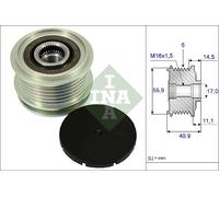 Schaeffler INA 535 0012 10 Dispositivo ruota libera alternatore per AUDI,CHEVROL
