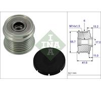 Schaeffler INA 535 0024 10 Dispositivo ruota libera alternatore per VOLVO