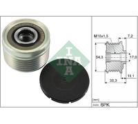 Schaeffler INA 535 0039 10 Dispositivo ruota libera alternatore per CITROËN,FIAT