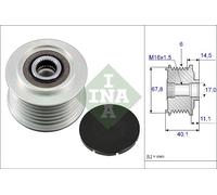 RIDEX 1390F0045 Dispositivo ruota libera alternatore per VOLVO S60 I (384) Ø73mm