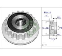 Schaeffler INA 535 0118 10 Dispositivo ruota libera alternatore per VW
