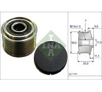 Schaeffler INA 535 0159 10 Dispositivo ruota libera alternatore per FORD