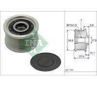 Schaeffler INA 535 0235 10 Dispositivo ruota libera alternatore per FIAT,FUSO (M