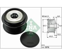 Schaeffler INA 535 0313 10 Dispositivo ruota libera alternatore per CADILLAC,CHE