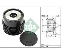 Schaeffler INA 535 0314 10 Dispositivo ruota libera alternatore per FORD