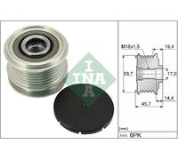 Schaeffler INA 535 0328 10 Dispositivo ruota libera alternatore per MERCEDES-BEN