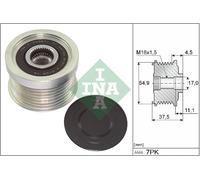 Schaeffler INA 535 0349 10 Dispositivo ruota libera alternatore per FUSO (MITSUB