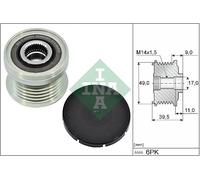 Schaeffler INA 535 0361 10 Dispositivo ruota libera alternatore per ALFA ROMEO,B