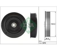 Schaeffler INA 544 0007 10 Puleggia cinghia, Albero a gomiti per RENAULT