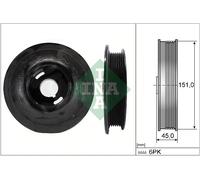 Puleggia albero motore con antivibrante 544 0072 10 INA per OPEL SAAB