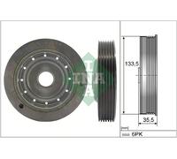 Schaeffler INA 544 0091 10 Puleggia cinghia, Albero a gomiti per RENAULT