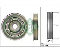 Schaeffler INA 544 0097 10 Puleggia cinghia, Albero a gomiti per CITROËN,DS,FIAT