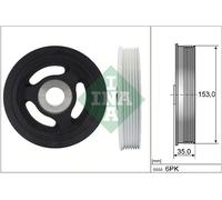 Schaeffler INA 544 0104 10 Puleggia cinghia, Albero a gomiti per CITROËN,DS,FIAT
