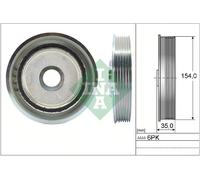 INA 544 0112 10 Puleggia cinghia albero a gomiti