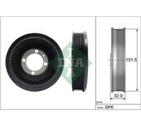 Puleggia della cinghia, albero motore INA 544 0123 10