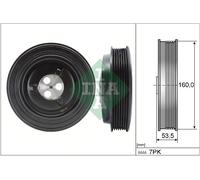 Schaeffler INA 544 0132 10 Puleggia cinghia, Albero a gomiti per FORD