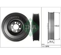 Schaeffler INA 544 0159 10 Puleggia cinghia, Albero a gomiti per AUDI,SEAT,SKODA
