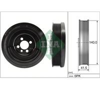 Schaeffler INA 544 0163 10 Puleggia cinghia, Albero a gomiti per AUDI,SEAT,SKODA