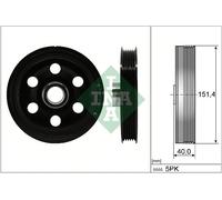 Schaeffler INA 544 0165 10 Puleggia cinghia, Albero a gomiti per MERCEDES-BENZ,M