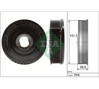 Schaeffler INA 544 0177 10 Puleggia cinghia, Albero a gomiti per NISSAN,OPEL,REN