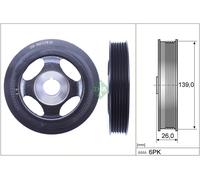 INA 544 0178 10 Puleggia cinghia albero a gomiti