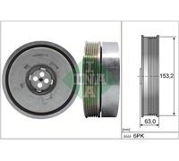 Schaeffler INA 544 0502 10 Puleggia cinghia, Albero a gomiti per BMW,BMW (BRILLI