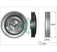 Schaeffler INA 544 0514 10 Puleggia cinghia, Albero a gomiti per AUDI