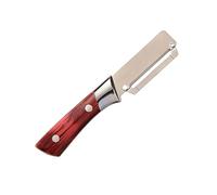Schäler - Edelstahl Ergonomischer Schäler | Multifunktion Küchenmesser Šchäler | Weinrot 2D Glattklinge Anti Rutsch Handschäler Für Kartoffel Zucchini Kürbis Papaya Zuckerrohr 21x3.6cm