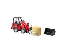 Scha''Ffer Movimento Terra 2034 Con Accessori E Balla Fieno, Veicolo modello rosso/Nero, Nero, Rosso, Acrilonitrile butadiene stirene (ABS), 4 anno/i, 1:16, Non adatto per bambini con età inferiore ai