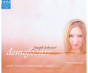 Schafferer, Bernhard Buchin, Werner La Ciaccona Mields, Dorot Demofoonte (CD)