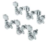 Schaller M6 135 6L locking staggered Chrome Chiave Tira Corde Chitarra