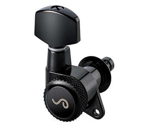 Schaller »M6 135 LOCKING MACHINE HEADS - BLACKCHROME - 6L - SMALL METAL - 19.5mm LOCKING POST« Meccaniche per Chitarra Elettrica - Set di 6 pezzi