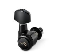 Schaller »M6 PIN LOCKING MACHINE HEADS - BLACKCHROME - 6L - SMALL METAL - 19.5mm LOCKING POST« Meccaniche per Chitarra Elettrica - Set di 6 pezzi