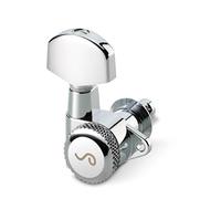 Schaller Meccanica M6 90 3 sinistro/ 3 destro, Asse di bloccaggio (19,5 mm), chrome