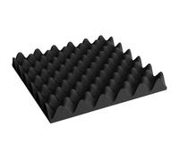 Schallplatten - 12 Zoll Akustikschaum Platten | Polyurethan Schaumstoff - Geräuschdämpfende Keilplatten selbstklebend flammhemmend für Musikstudio, Heimkino, Schlafzimmer, Apartment, Hotel oder Keller