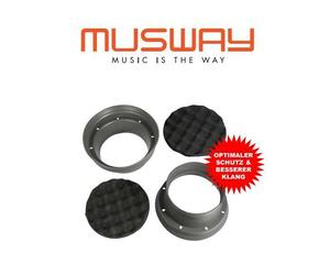 Schallwand Guarnizione Schallabsorber Isolamento Adatto A per 13 CM Cassa 1 Paio