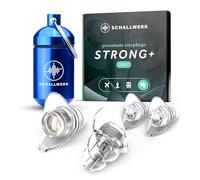 Schallwerk ® Strong+ Daily - tappi per le orecchie poco appariscenti - attutiscono il rumore e preservano la qualità del suono - tappi per le orecchie trasparenti - ear plugs adatti per musica