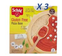 SCHAR Base per pizza già pronta senza glutine 3 confezioni da 2 pz (300 g x 3 )