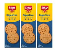 Schar - Biscotti digestivi senza glutine, 150 g, confezione da 3