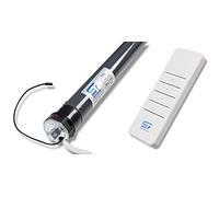 SCHARTEC Motore per tapparelle con telecomando per tapparelle - motore tubolare, interruttore radio per tapparelle - controllo tapparelle - albero 40 e 60 mm - telecomando