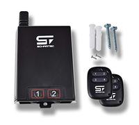 SCHARTEC Ricevitore radio universale 230 V con telecomando, 2 pezzi - ricevitore radio porta garage con 433 MHz come set con trasmettitore manuale