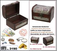 Schatzkisten Scrigni Del Tesoro Pirati Decorazione-Legno Esploratori Safe 3190