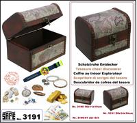 Schatzkisten Scrigni Del Tesoro Pirati Decorazione-Legno Esploratori Safe 3191
